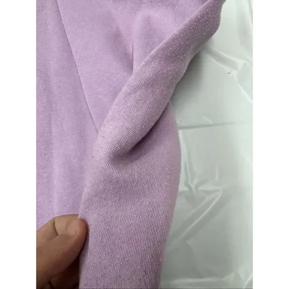 Def Leppard High N’ Dry Lavender Pullover Size Small - Picture 3 of 7